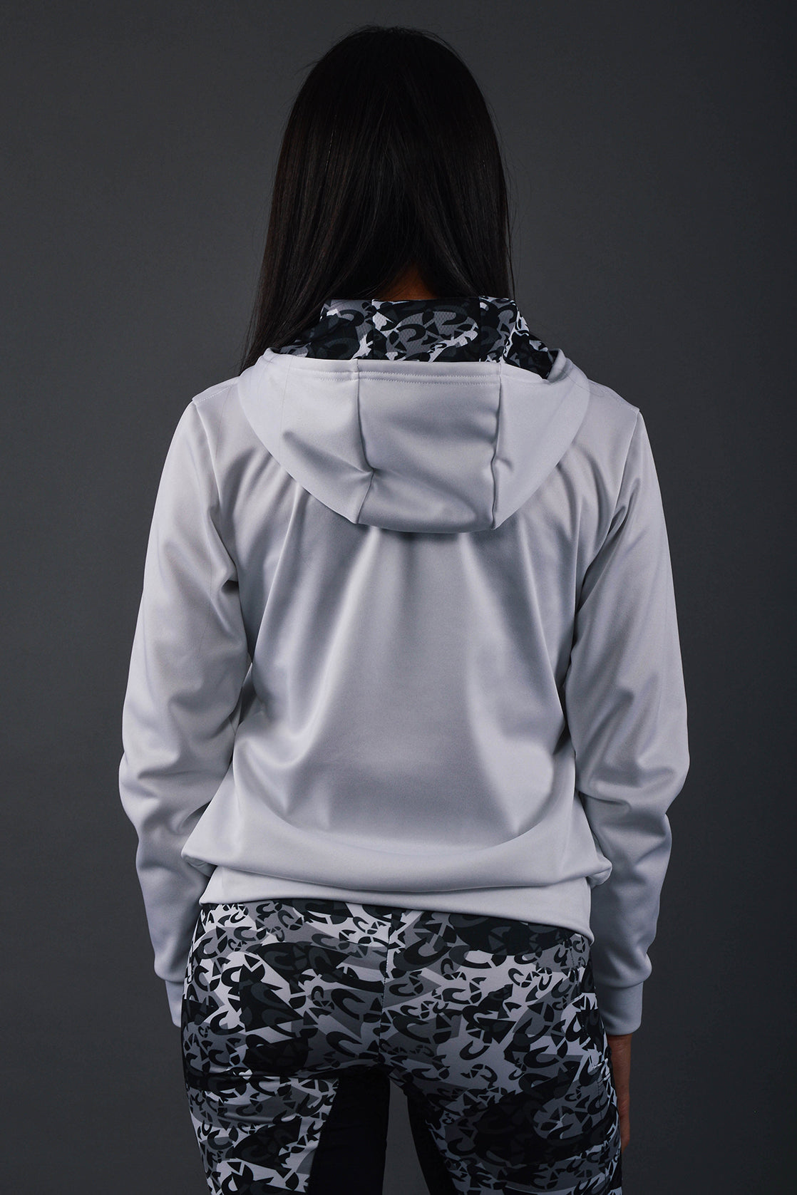 Camouflage Hoodie Ice White